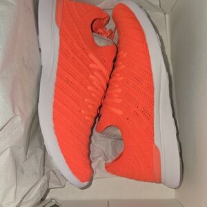 Women's Bright Flourescent Red Athletic Shoes